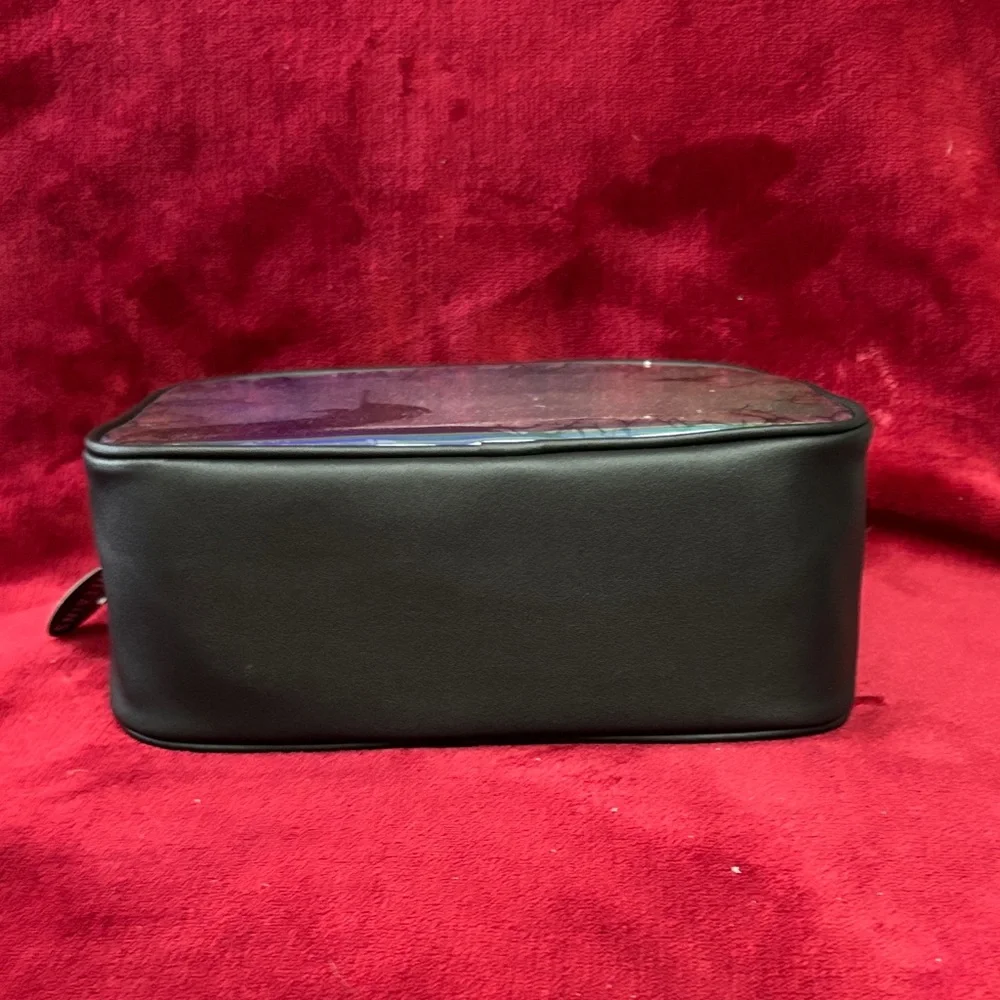 Bath & Body Works Disney Villians Malificent Iridescent Black Cosmetic Bag NWT